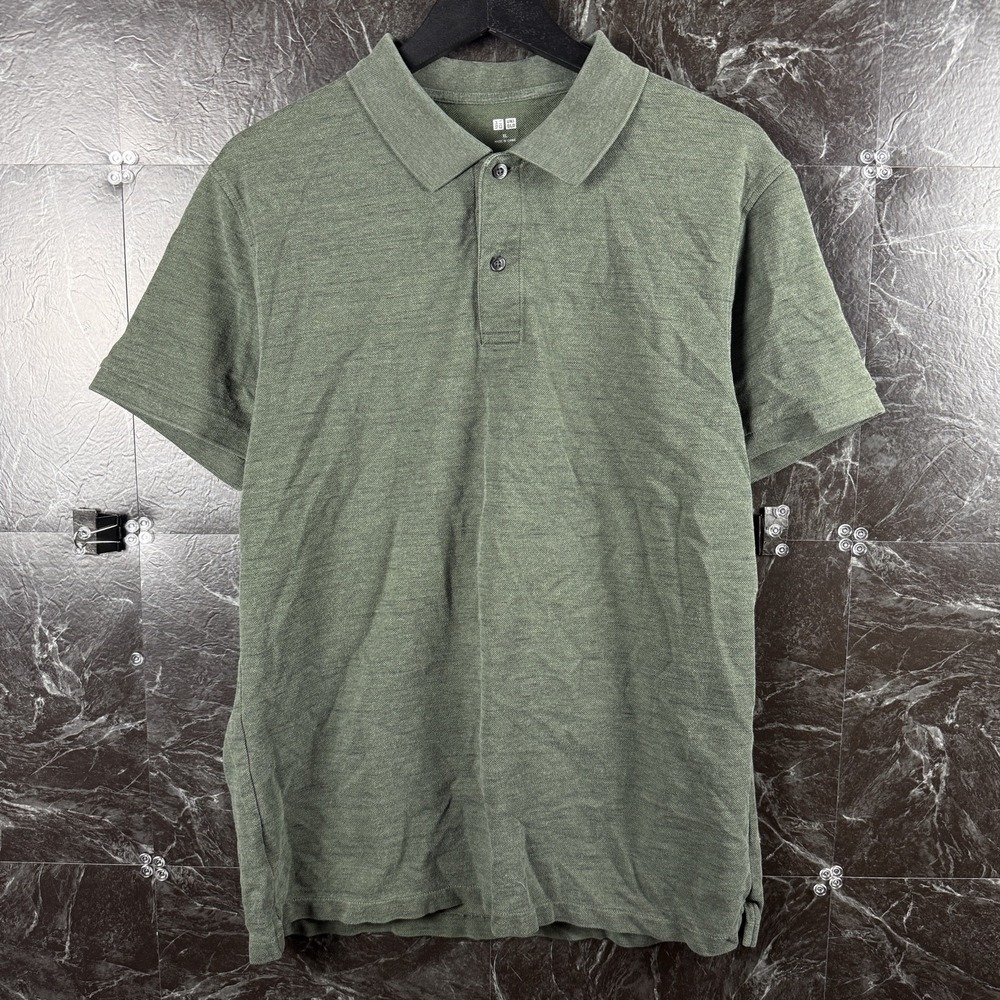 Uniqlo Men's Green Polo Shirt XL